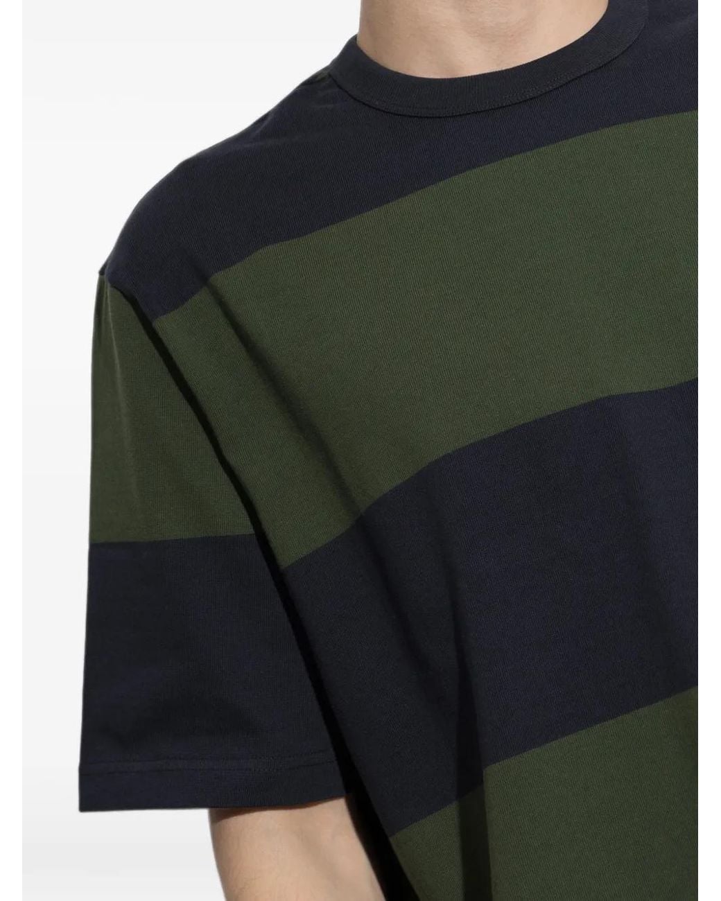 Paul Smith Black Striped Cotton T-Shirt for men