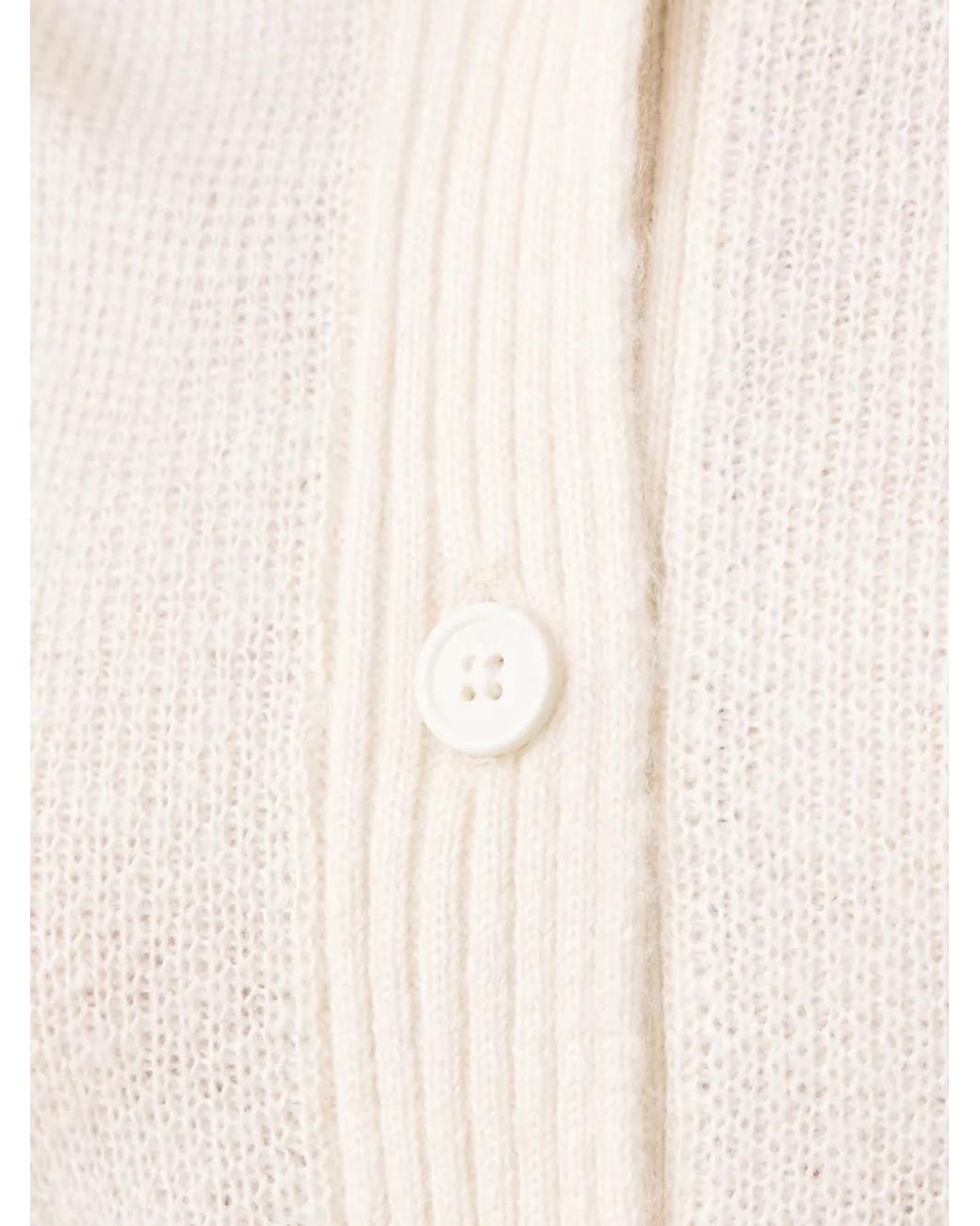 Vans White Teddy Round-Neck Cardigan