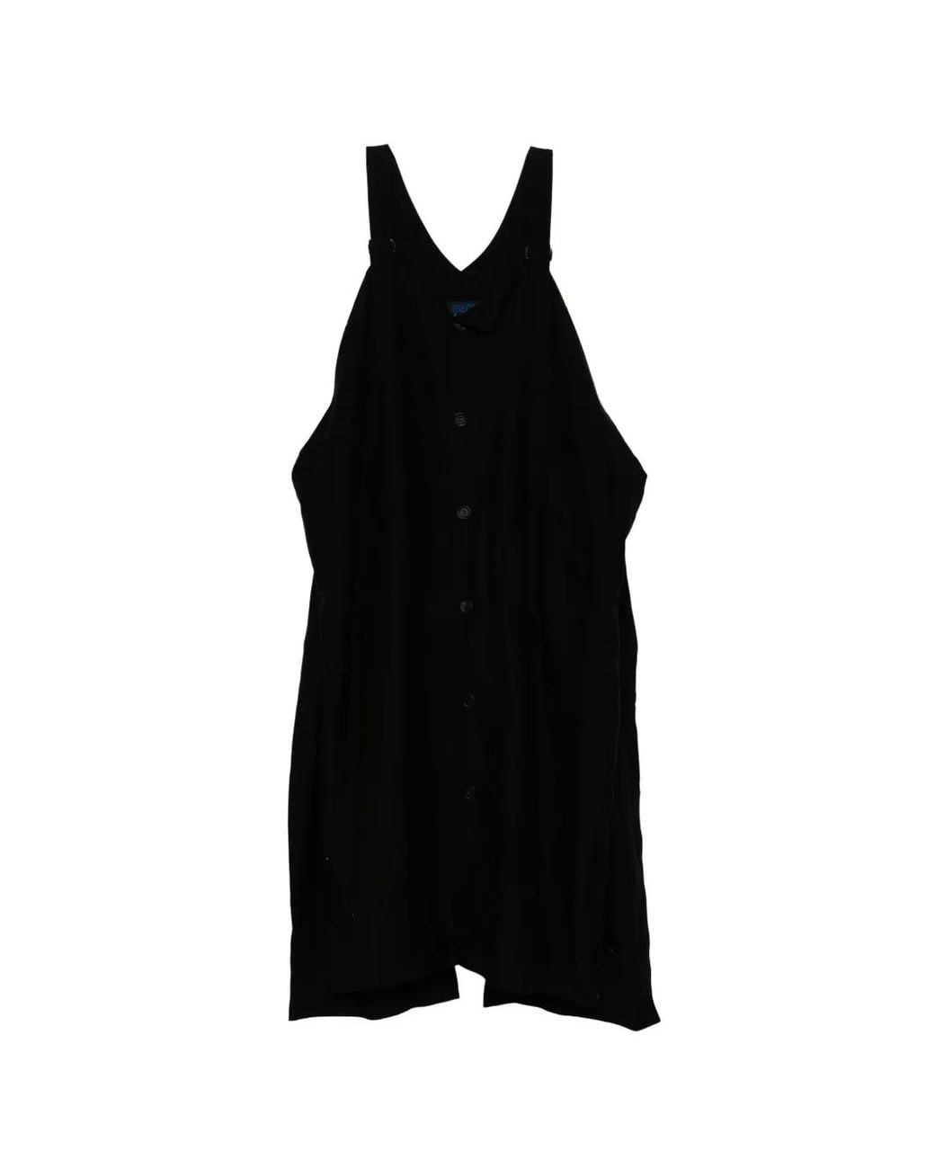 Yohji Yamamoto Black Ribbon Back Dress