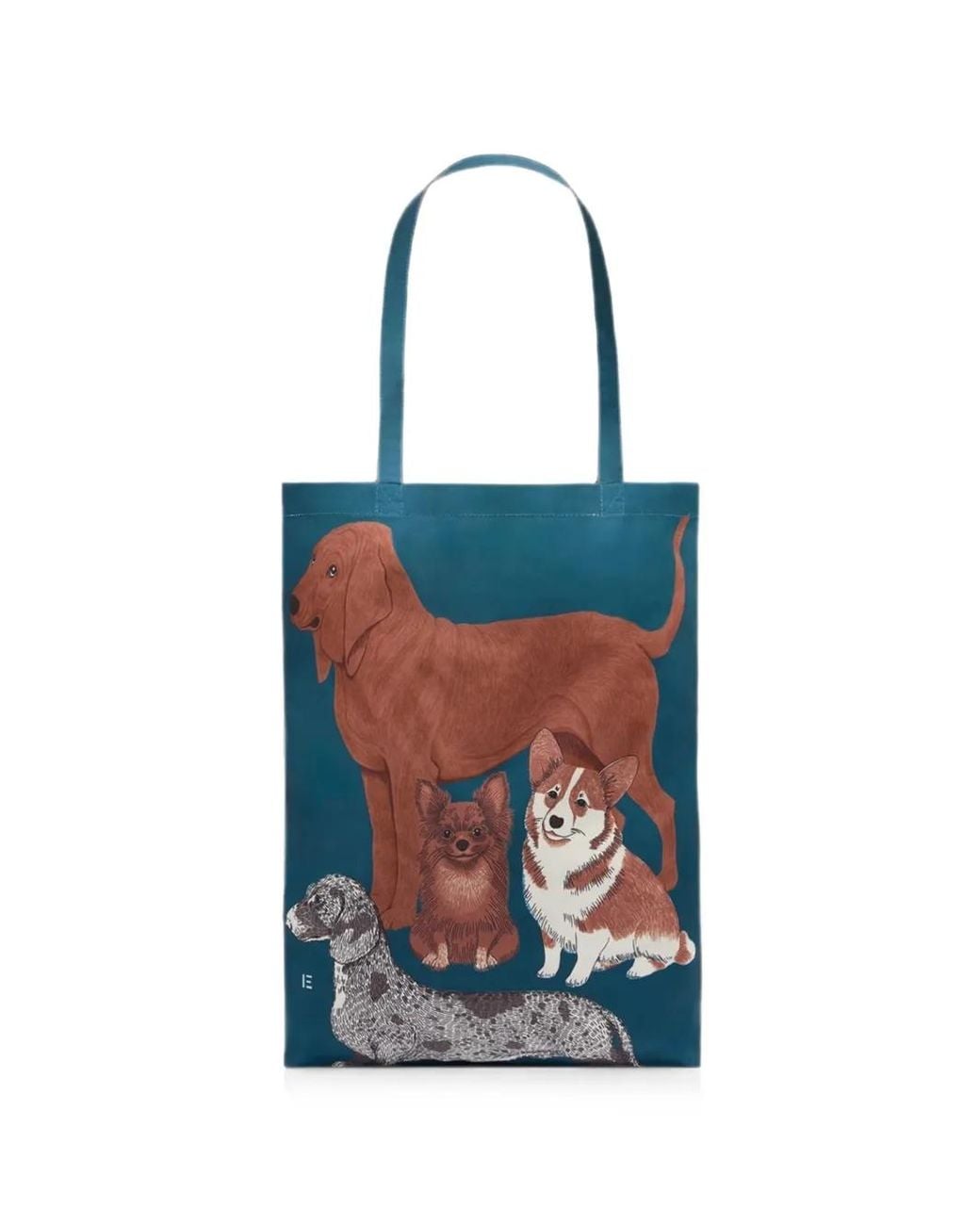 Inoui Edition Blue Tou Tou Dog-Print Tote Bag
