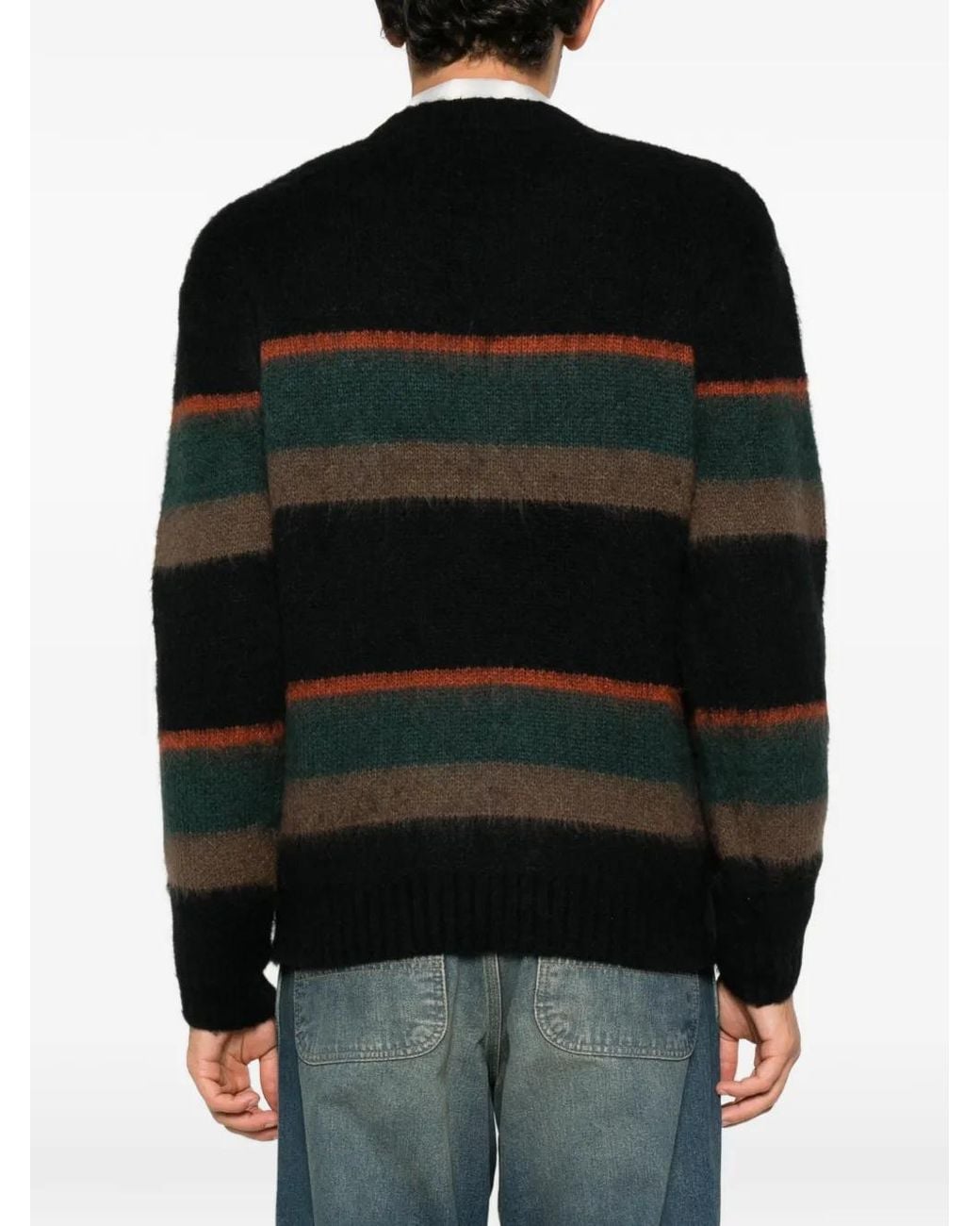 Carhartt Black Striped Alpaca Sweater for men