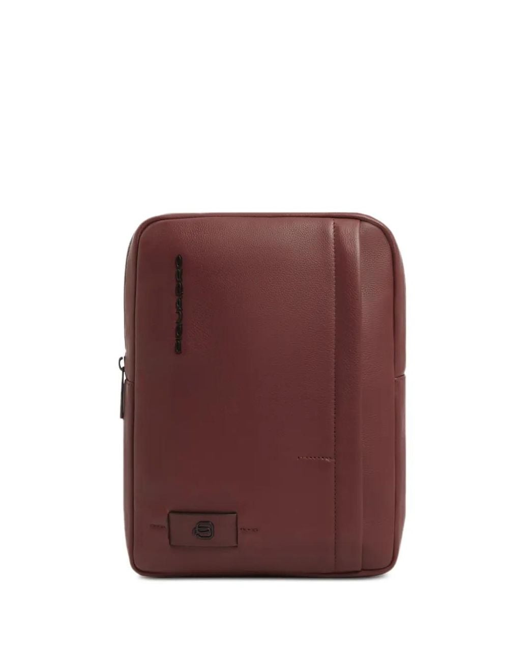 Piquadro Purple Leather Messenger Bag for men