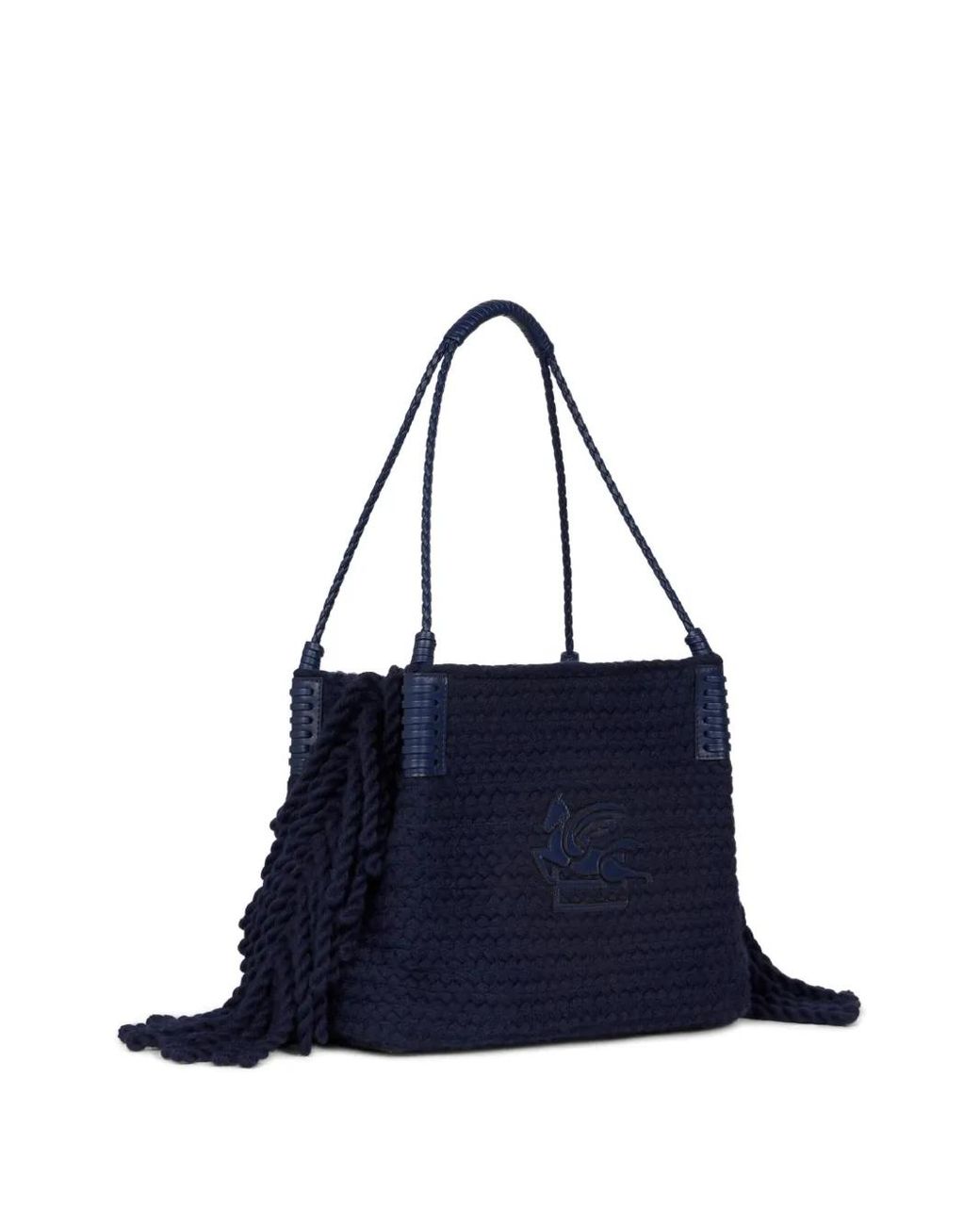 Etro Blue Small Libra Tote Bag