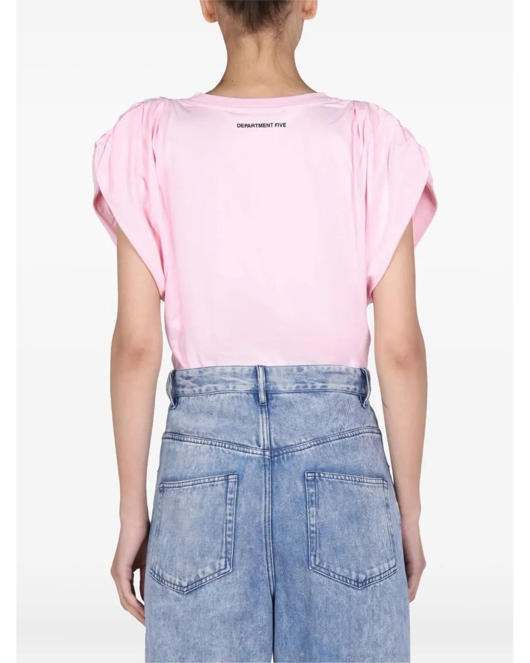 Department 5 Blue Hollywood Logo-Print T-Shirt