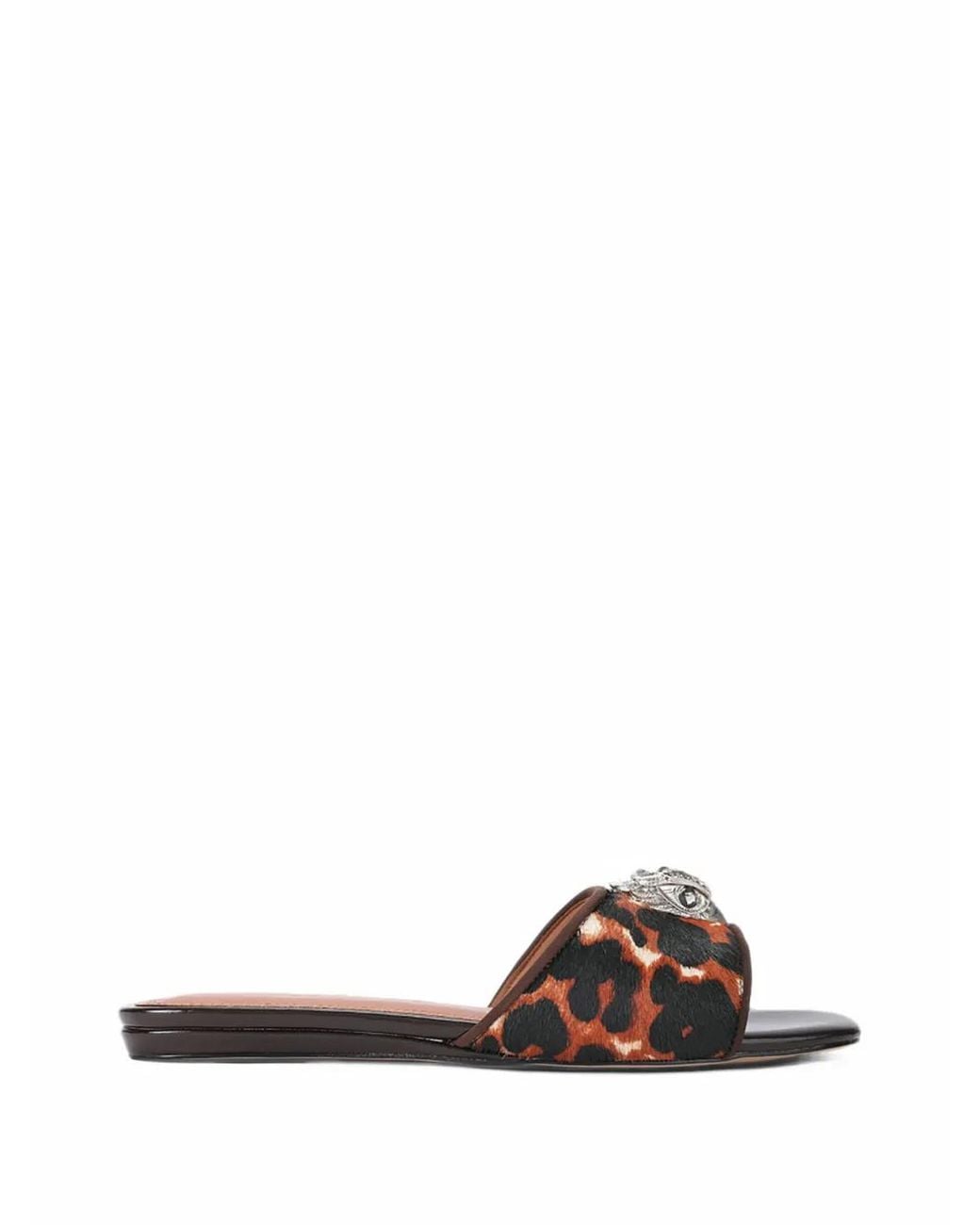 Kurt Geiger White Kensington Flat Sandals