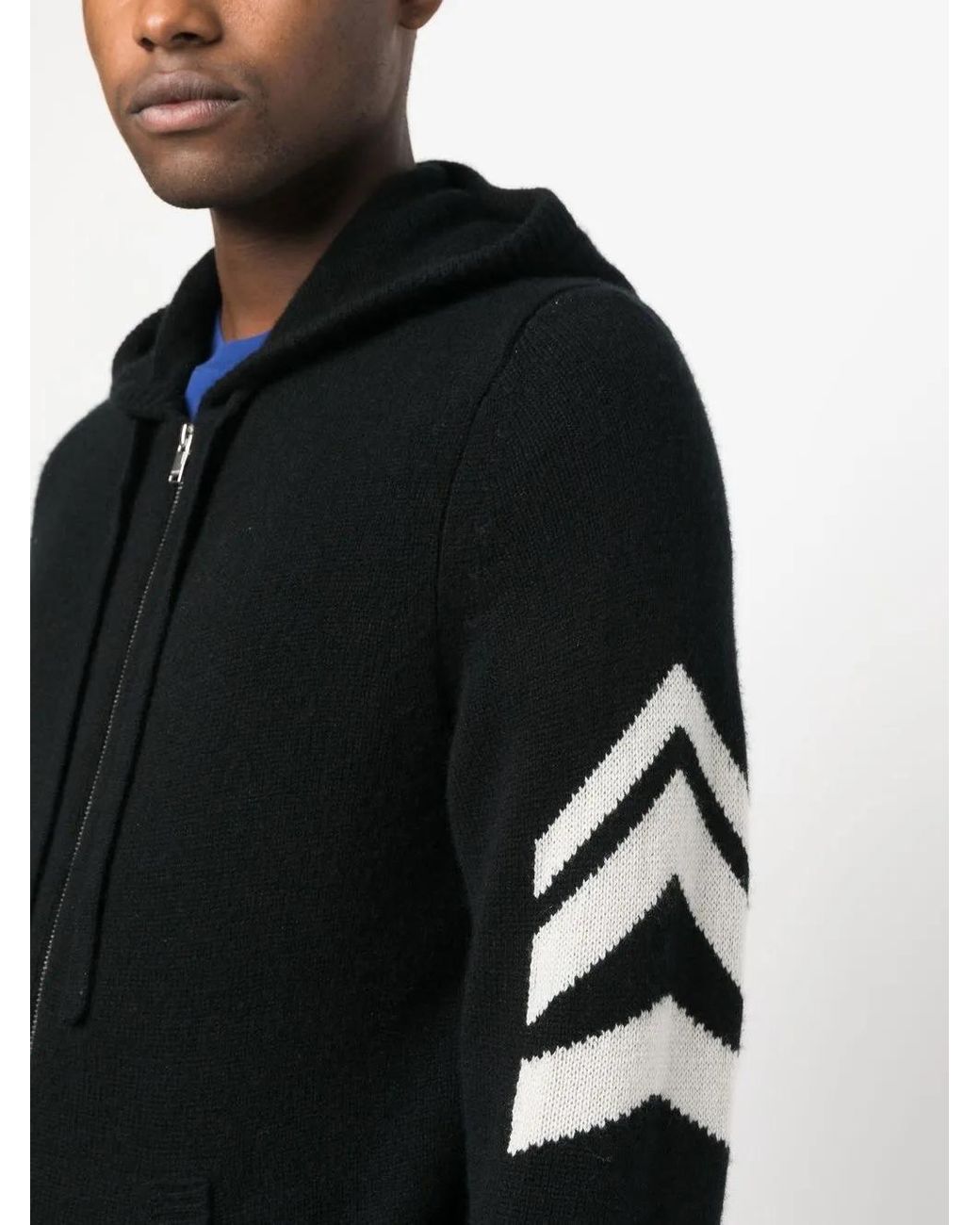 Zadig & Voltaire Black Clash Arrow Cashmere Cardigan for men