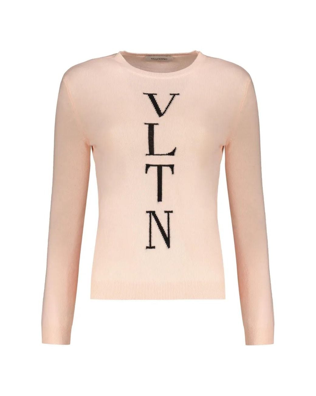 Valentino Garavani Natural Wool Crew-Neck Sweater