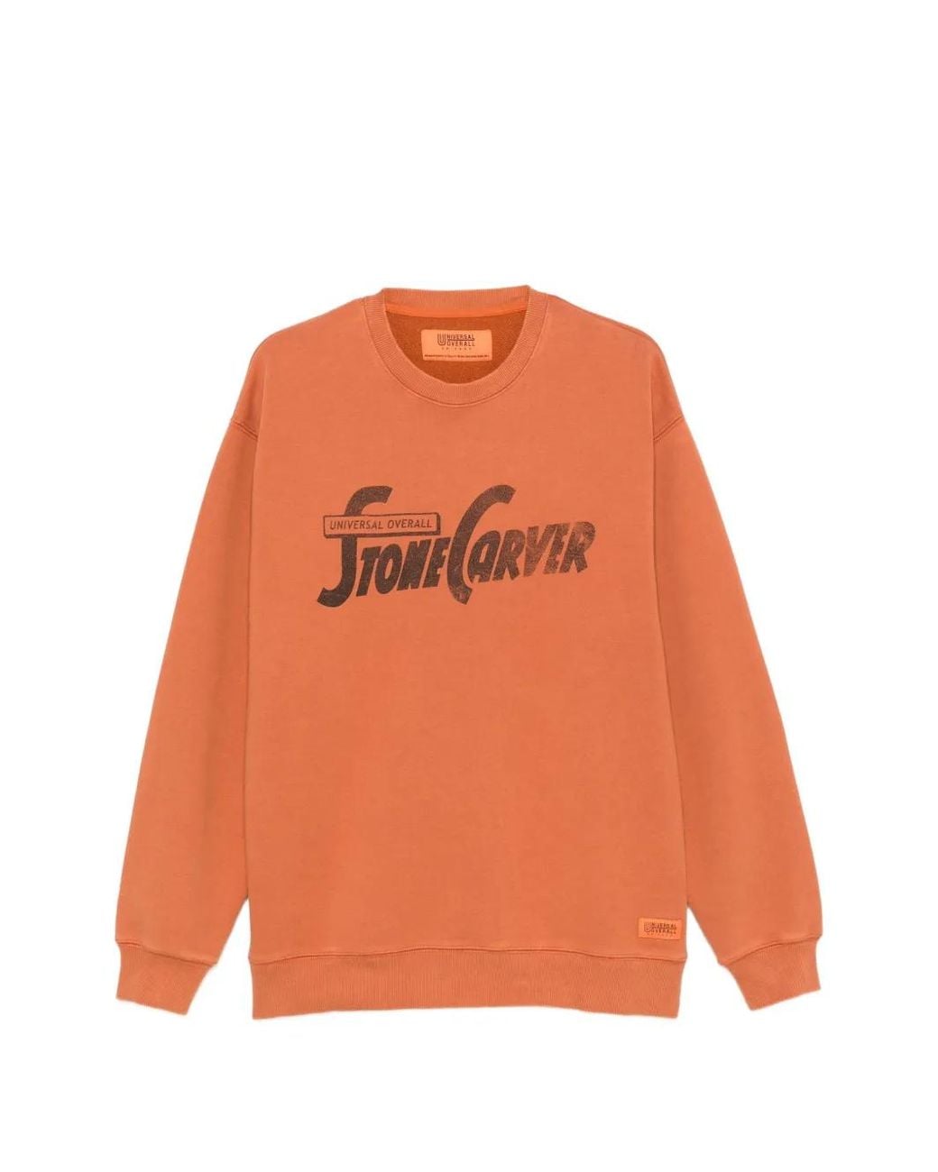 Universal Overall Orange Logo-Print Sweatshirt for men