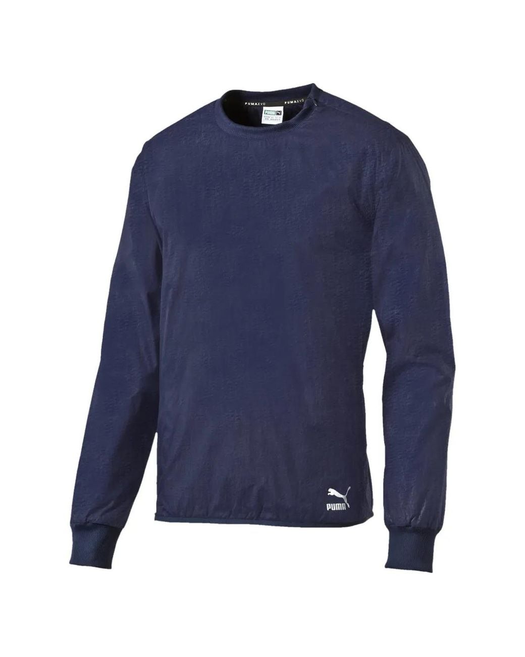 PUMA Blue Logo-Detail T-Shirt for men