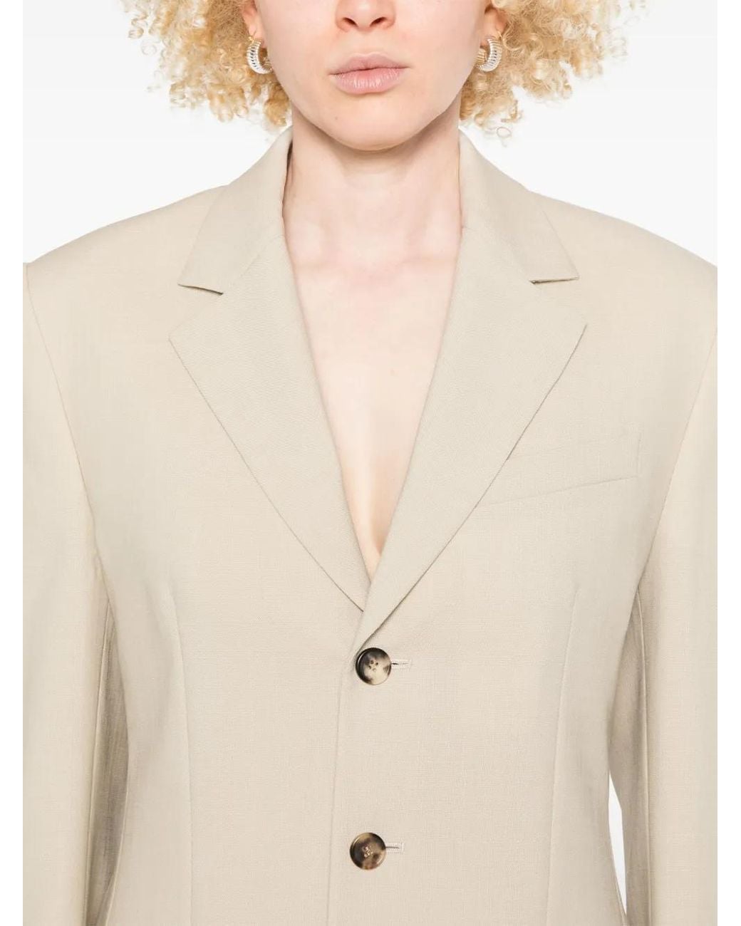 Blazer De Lana Wardrobe NYC de color Natural