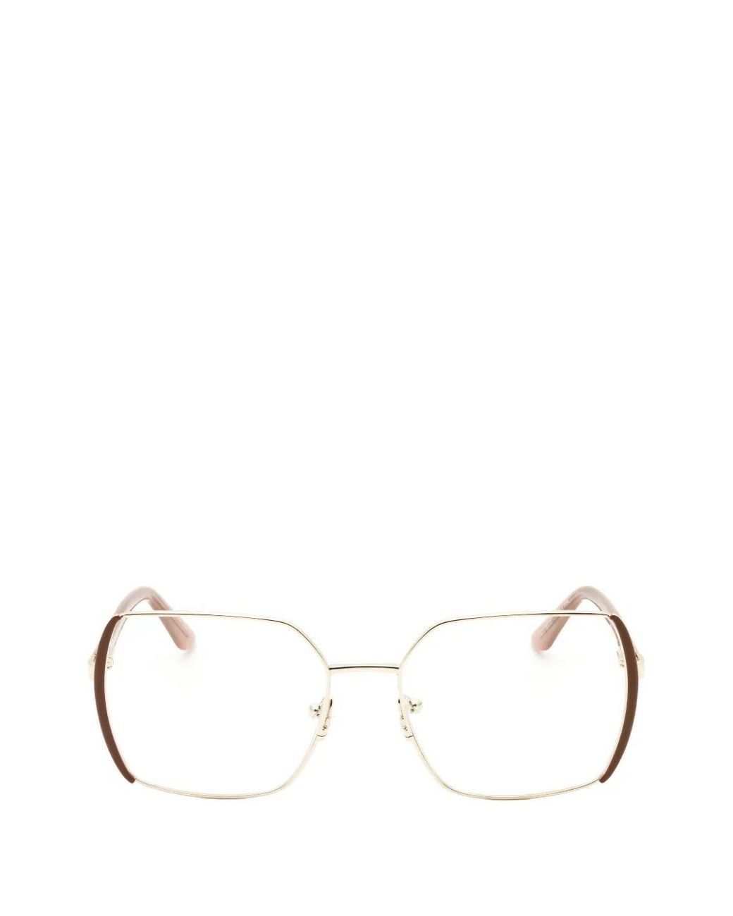 GUESS EYEWEAR White Geometric-Frame Glasses