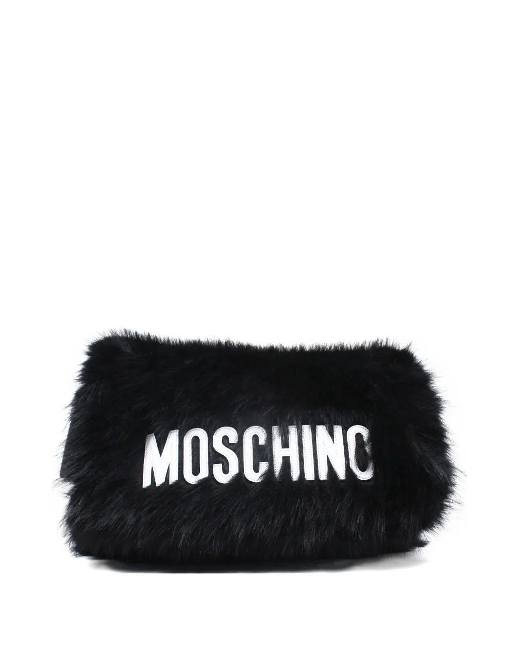 Moschino Black Logo-Lettering Shoulder Bag