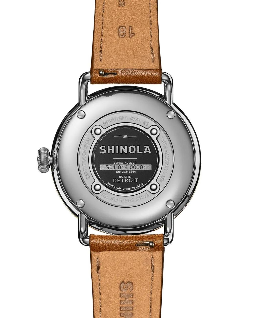 Shinola White Montre Canfield 38 Mm