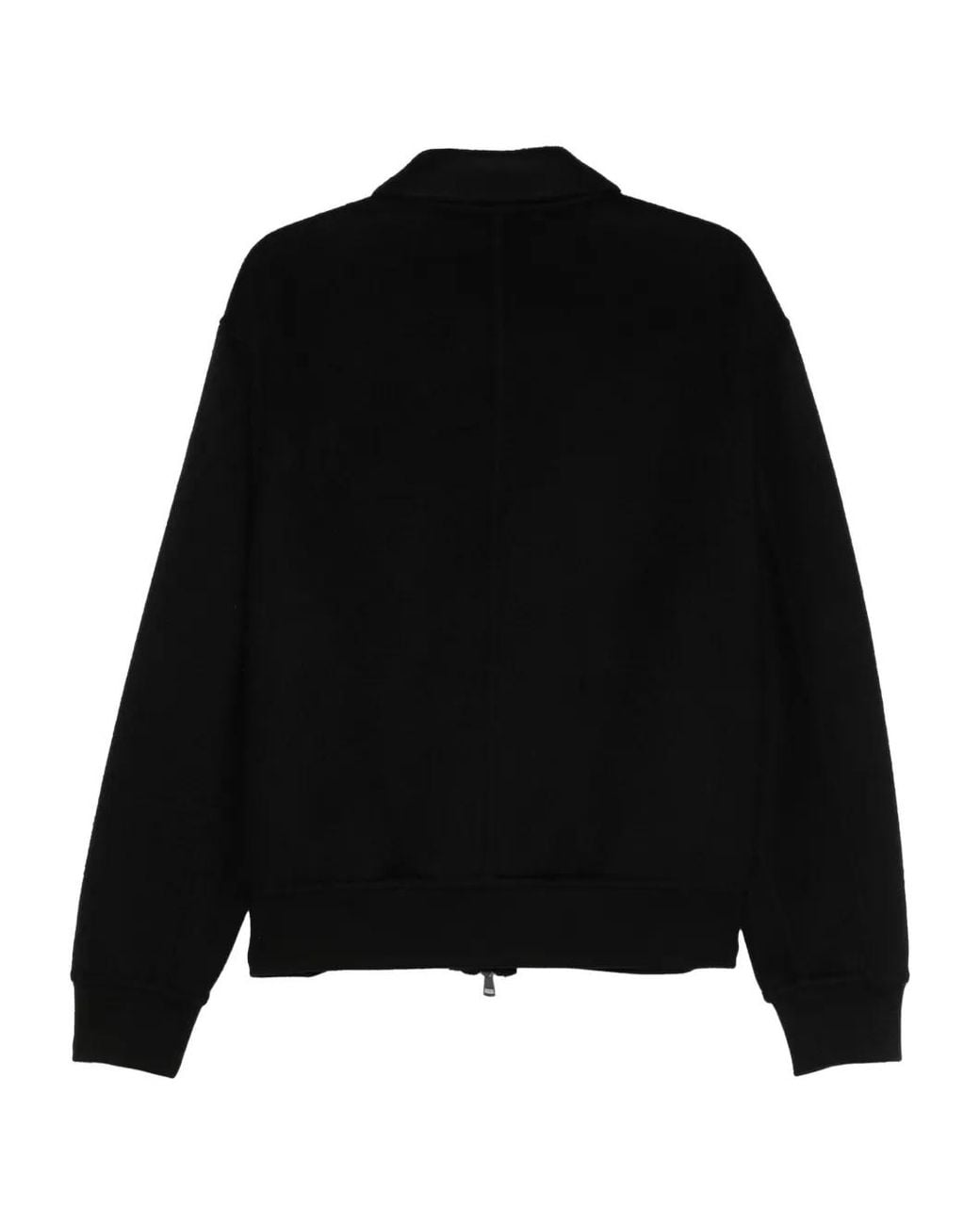 Grayed Black Zip-Up Jacket for men