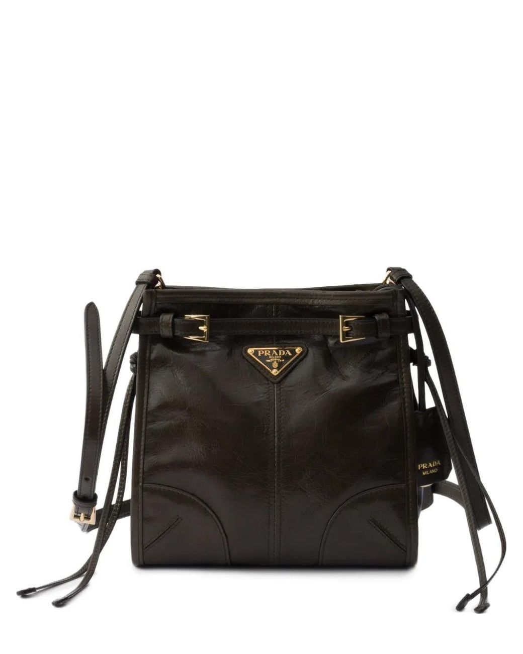 Prada Black Bonnie Leather Mini Shoulder Bag