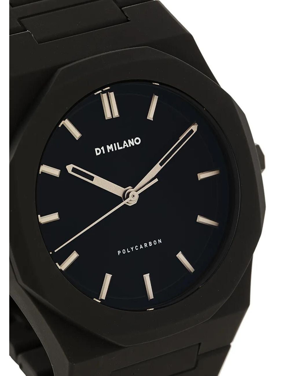 D1 Milano Black Polycarbon Cloudburst 40.5Mm for men
