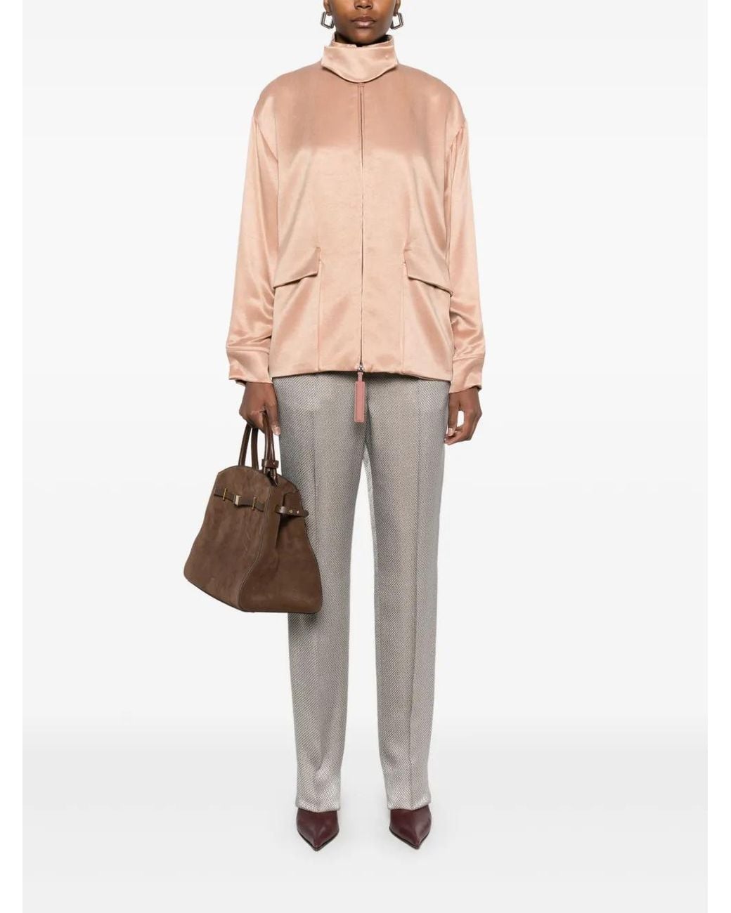 Giorgio Armani Natural Satin Jacket