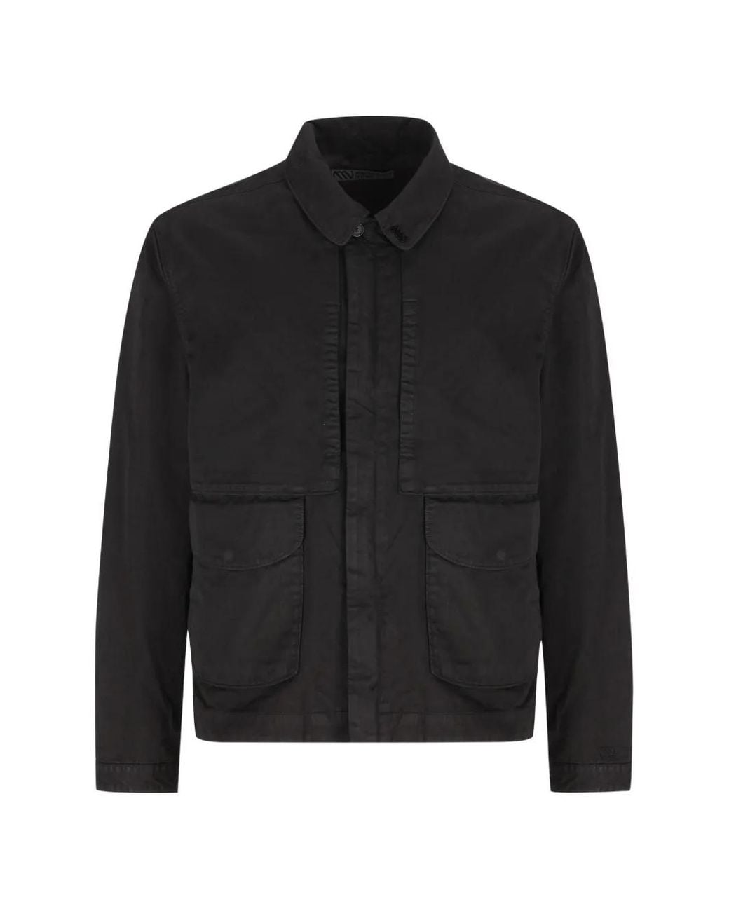 Massimo Osti Studio Black Multi-Pocket Zip-Up Jacket for men