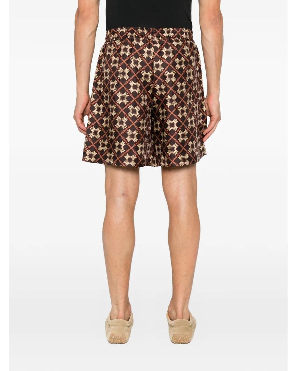Amiri Brown Ma Quad Drawstring Bermuda Shorts for men