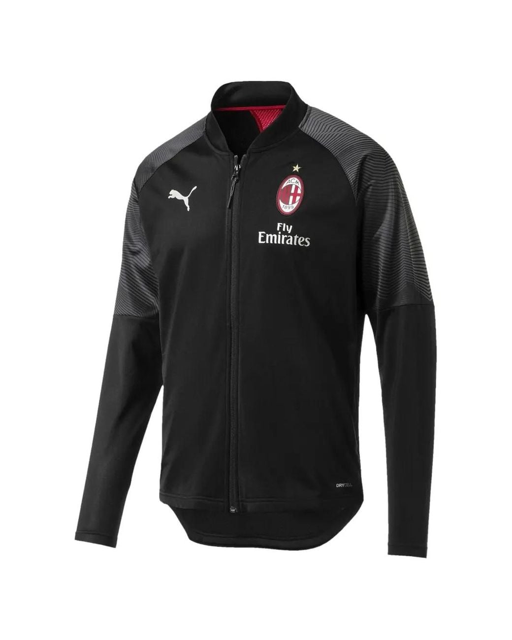 PUMA Black X Ac Milan Stadium Sweatshirt for men