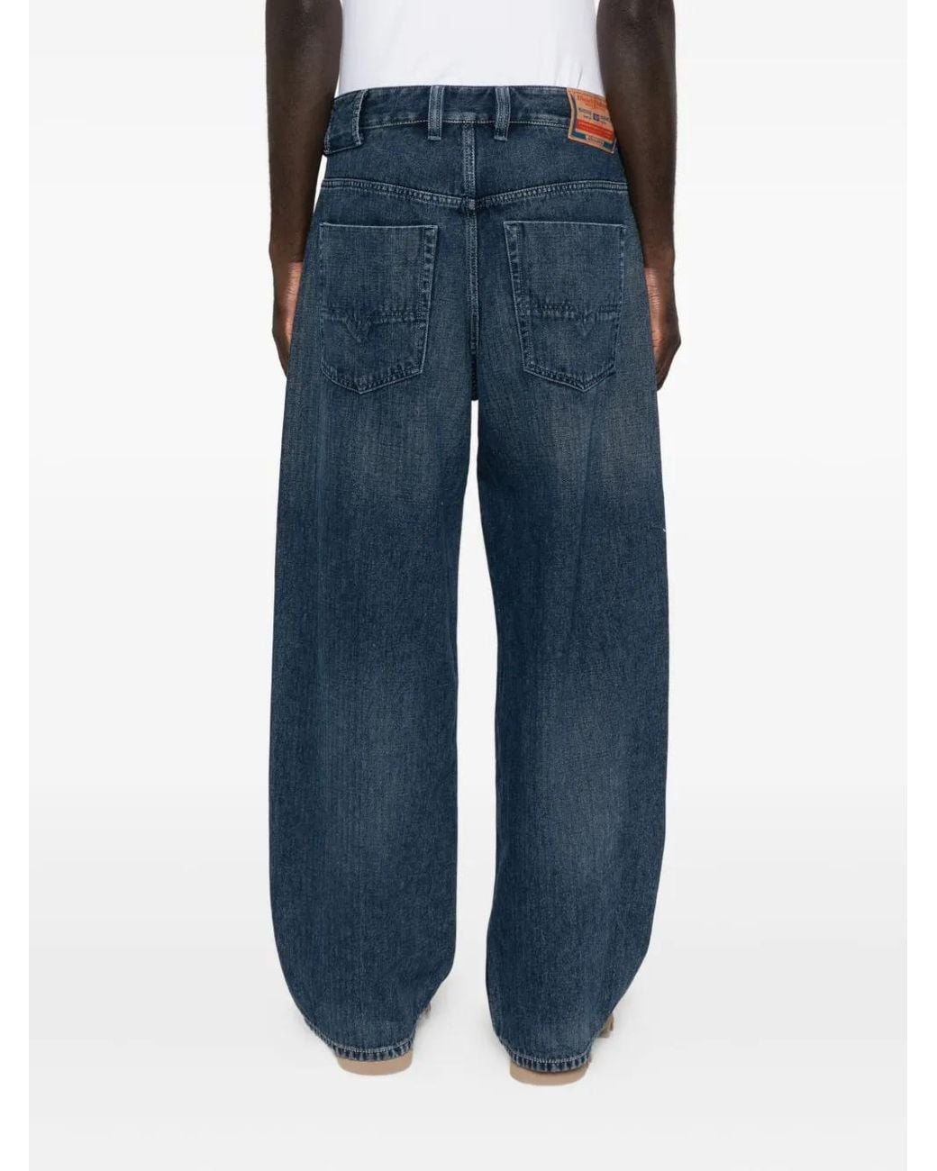 DIESEL Blue Pocket-Detail Cotton Jeans