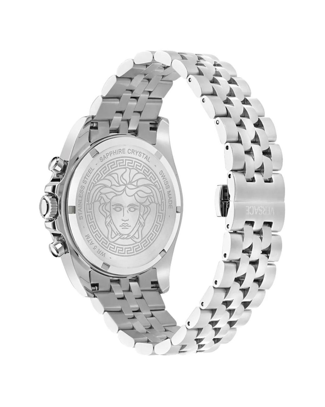 Versace White Greca Chrono Wave Watch for men