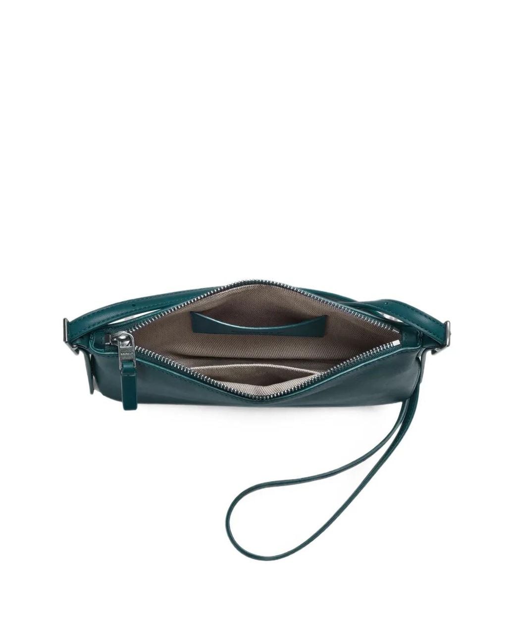 Shinola Green Small Bixby Leather Cross Body Bag