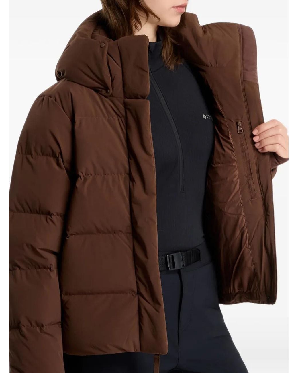 Columbia Brown Amaze Puff Hooded Jacket