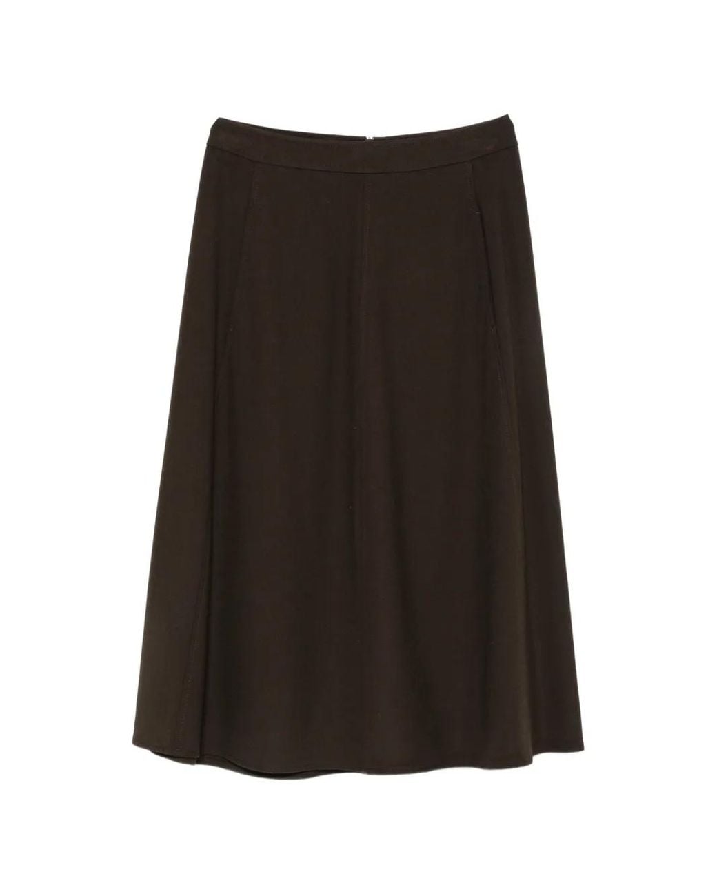 Marc O' Polo Black A-Line Midi Skirt
