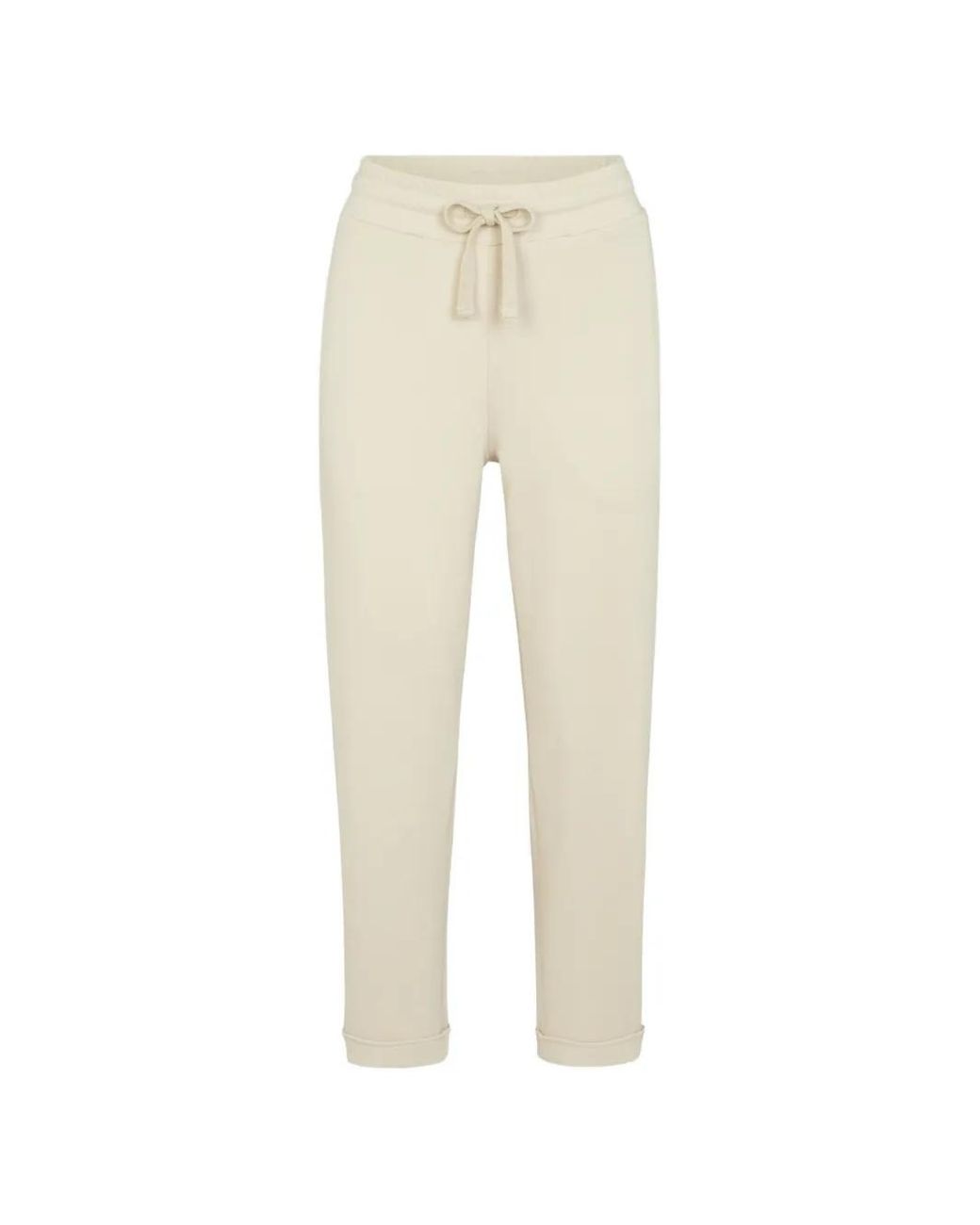 Juvia Natural Ellis Drawstring Rolled-Cuff Track Pants