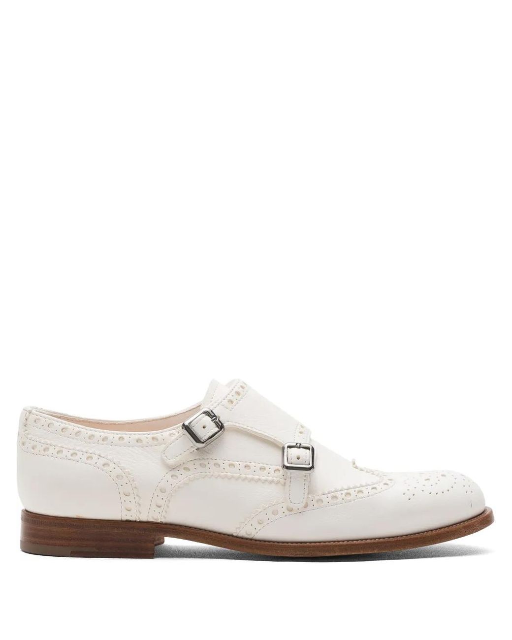 Church's White Lana Monk Shoes