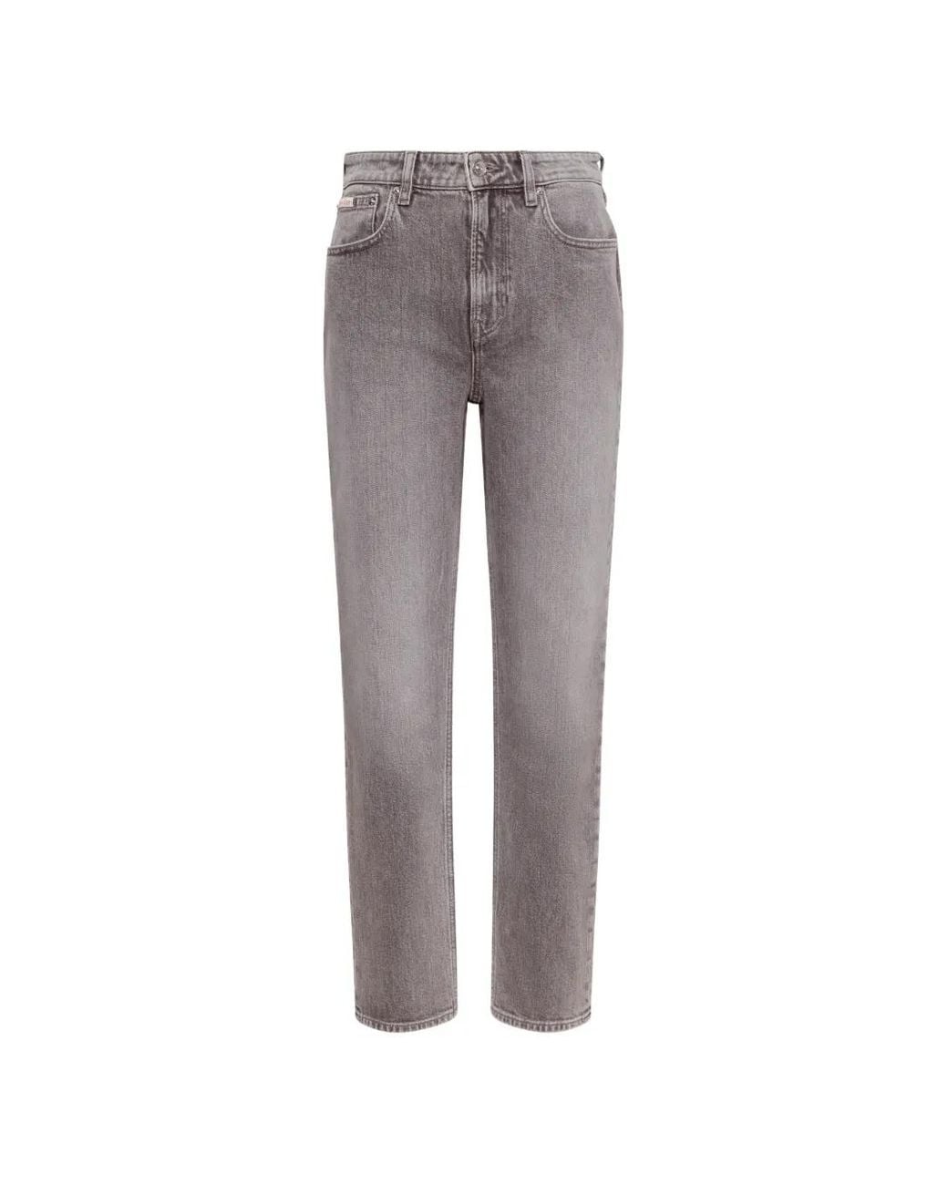 Calvin Klein Gray Straight-Leg Jeans