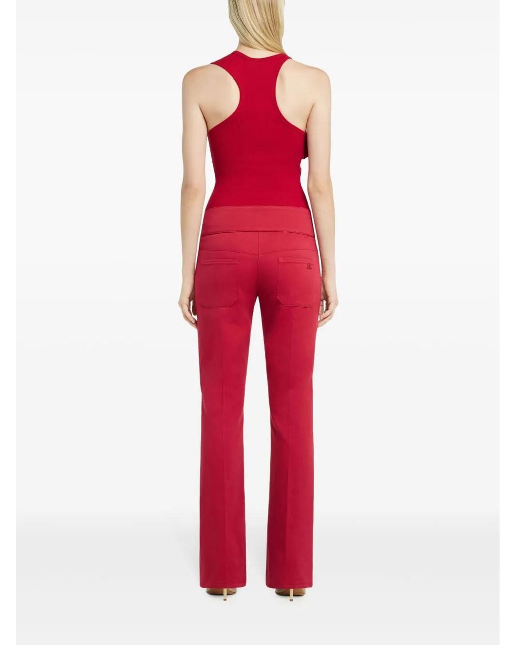 Pantalones Bootcut Courreges de color Red