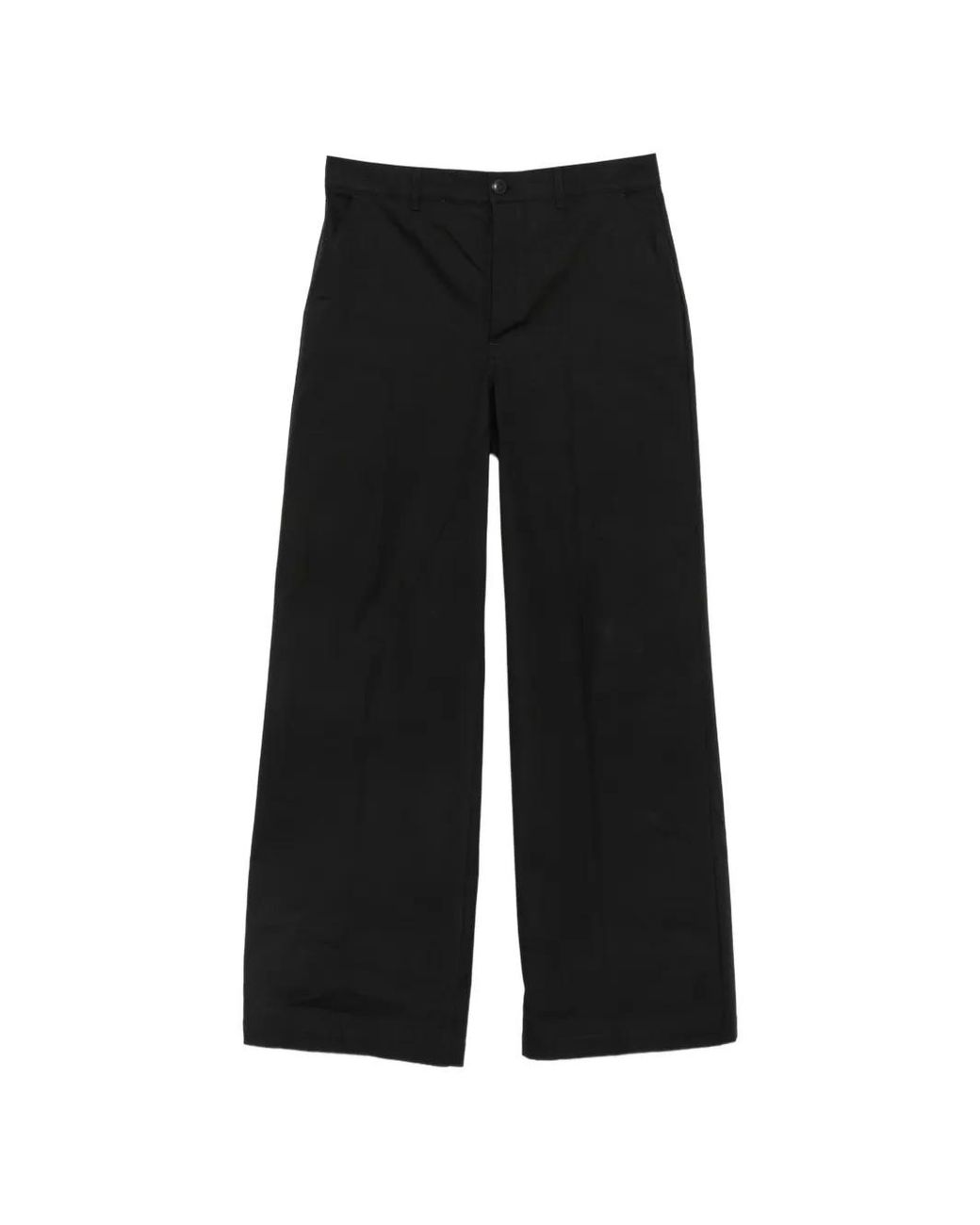 Rick Owens Black Pressed-Crease Trousers for men