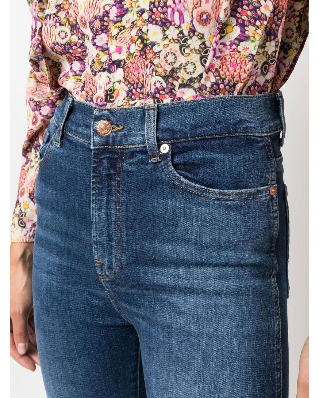 Vaqueros Capri 7 For All Mankind de color Blue