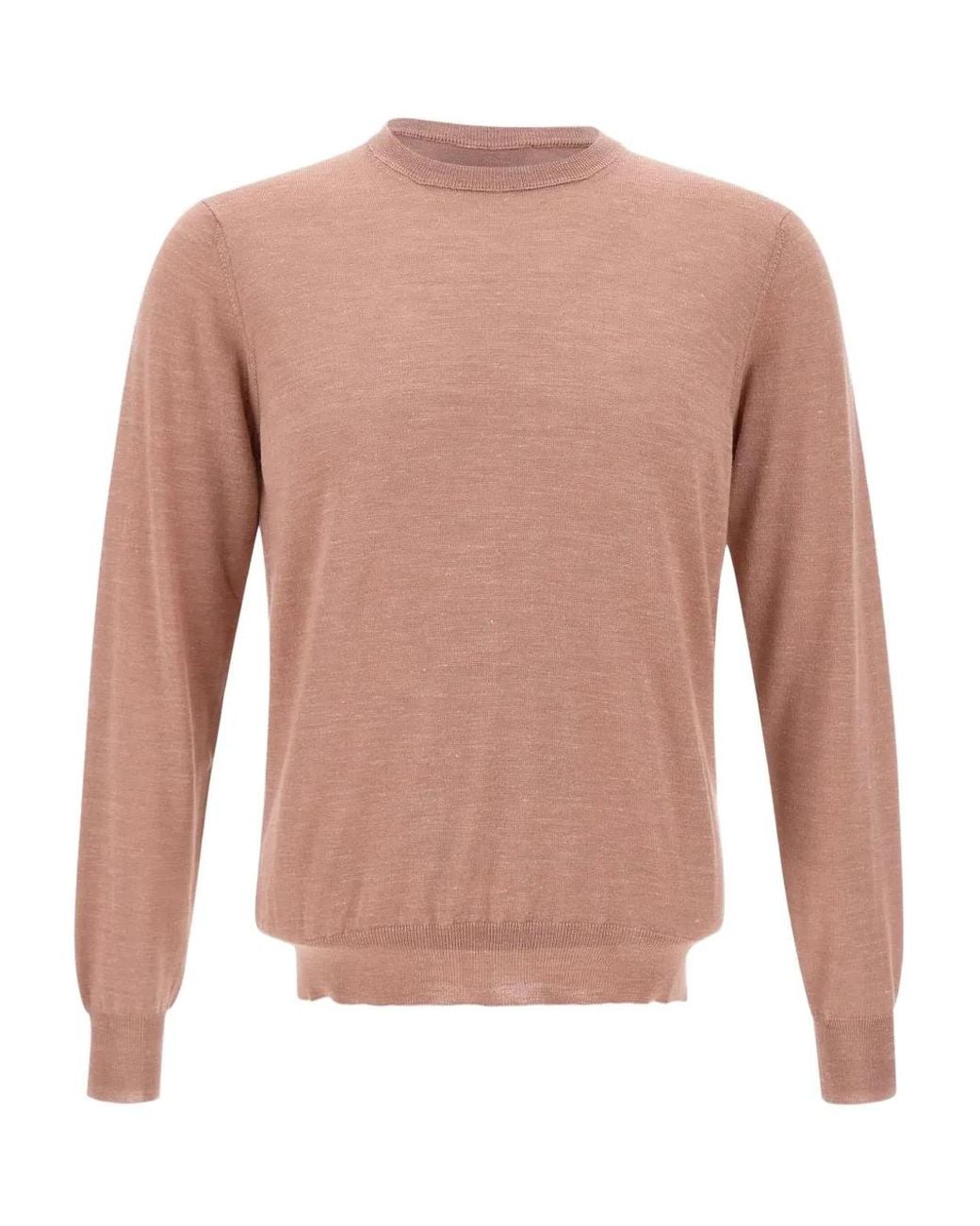 FILIPPO DE LAURENTIIS Pink Long-Sleeve Sweater for men