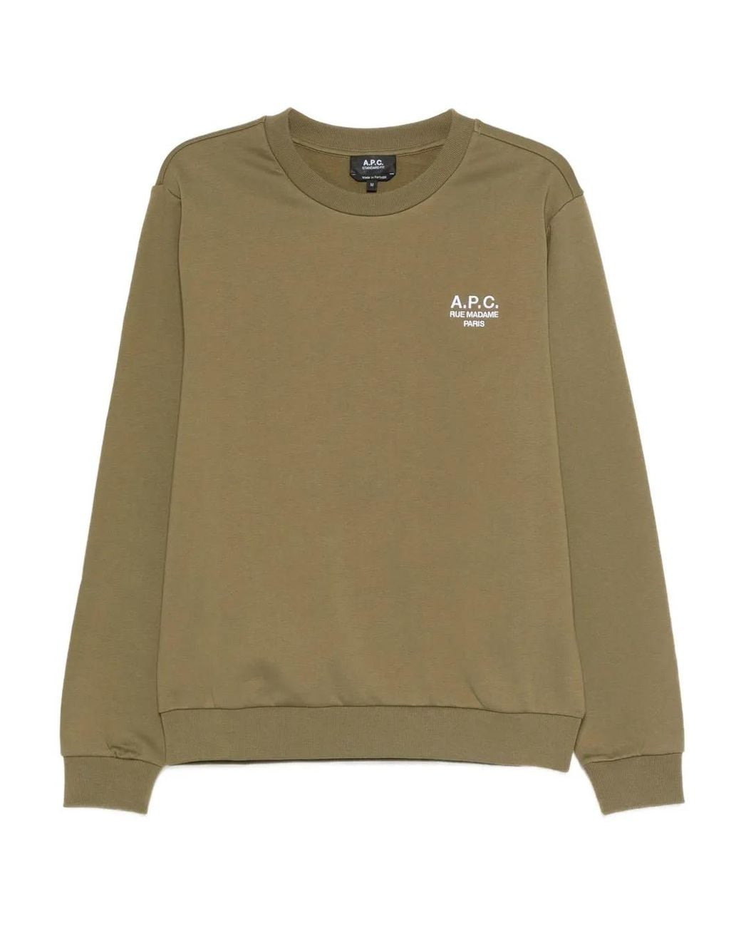 A.P.C. Green Standard Rue Madame Cotton Sweatshirt