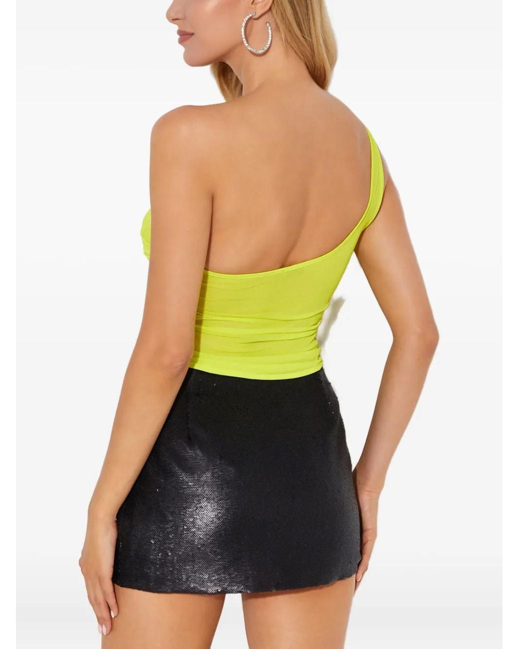 GAUGE81 Yellow Saray One-Shoulder-Top