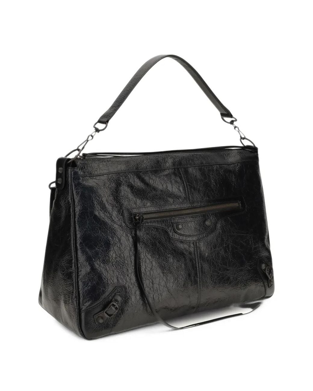 Balenciaga Black Le City Moto Bag Large for men