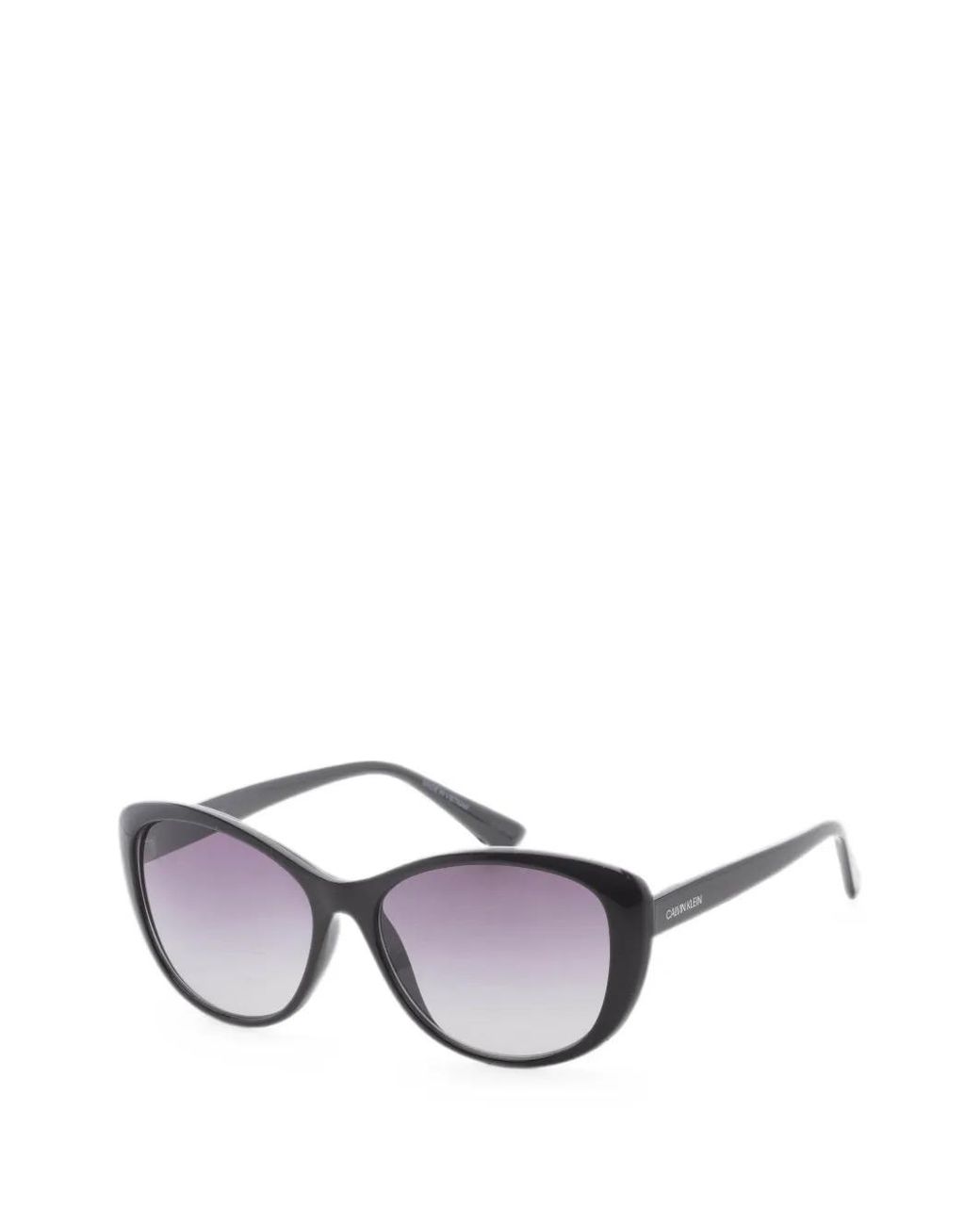Calvin Klein White Lunettes De Soleil À Monture Papillon