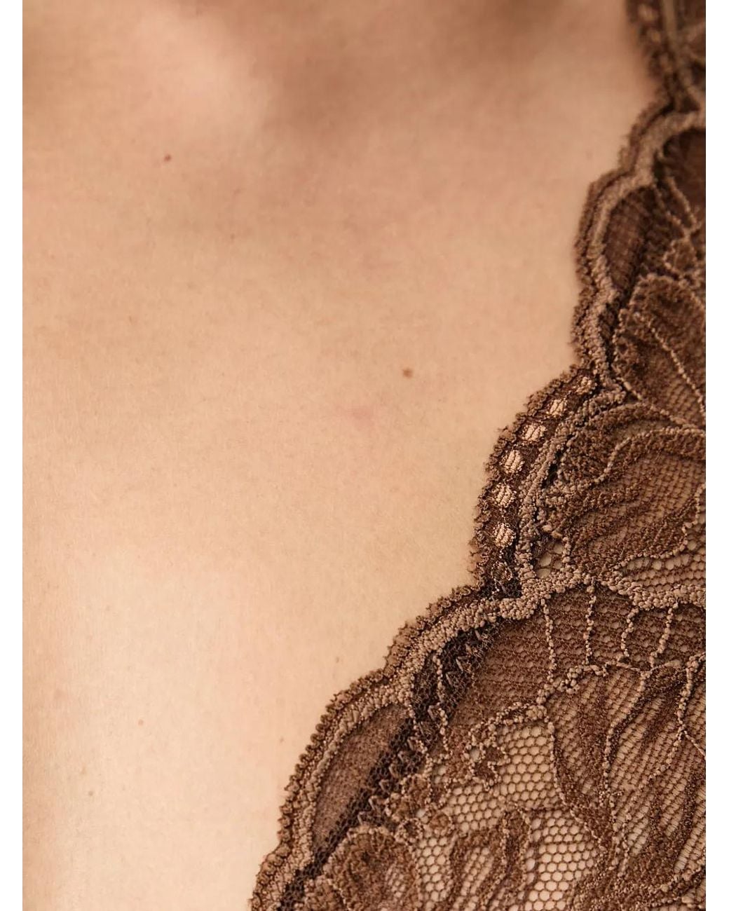 Guess Black Selene Lace-Panelled Underwired Bra