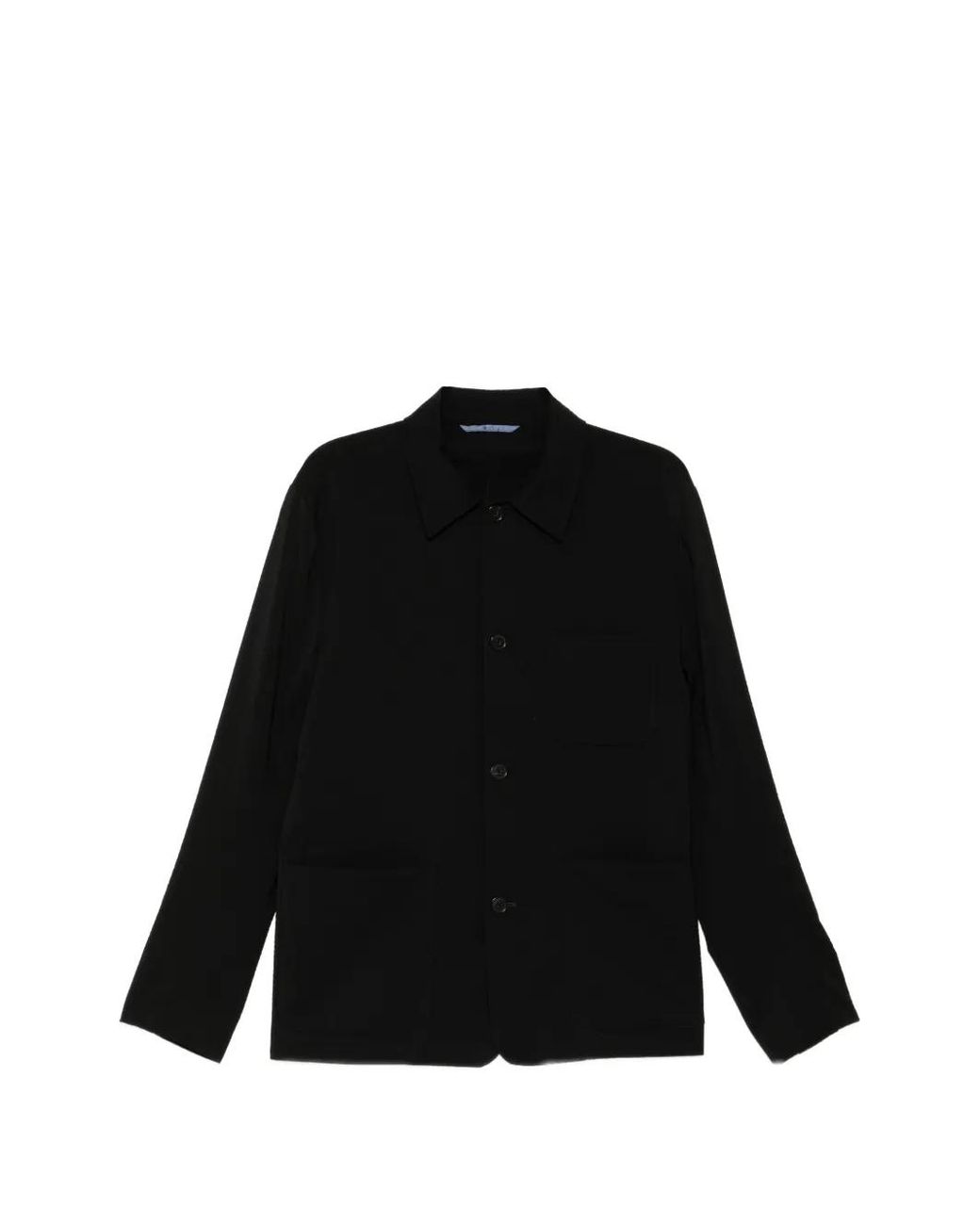 Paul Smith Black Stretch-Wool Seersucker Work Jacket for men