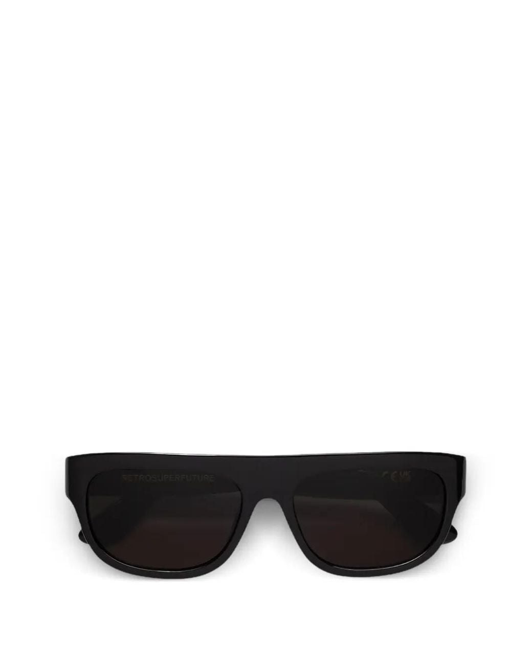 Retrosuperfuture Black Logo-Detail Sunglasses