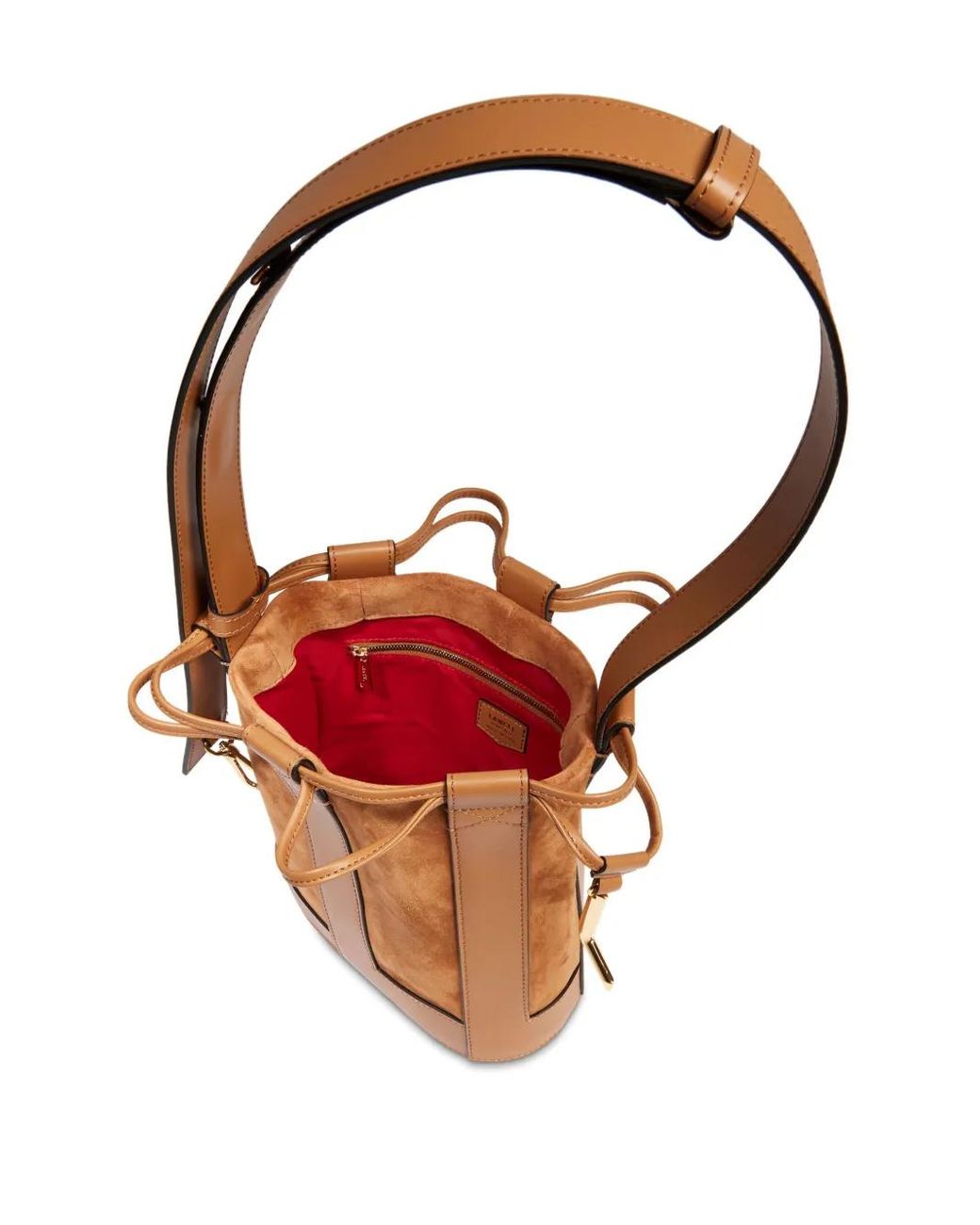 Lancel Brown Elles Bucket Bag