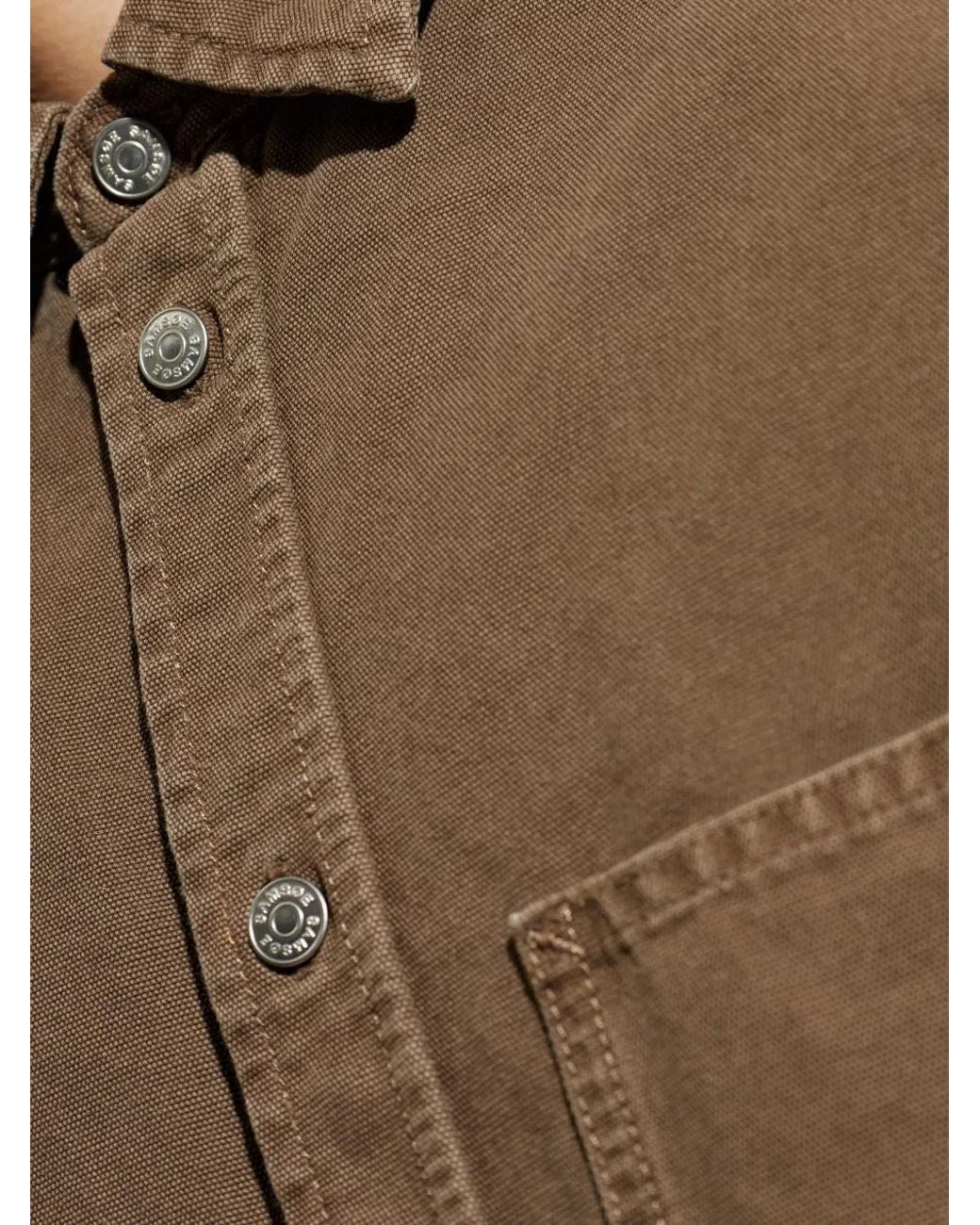 Samsøe & Samsøe Hemd Mit Aufgesetzter Tasche in Brown für Herren