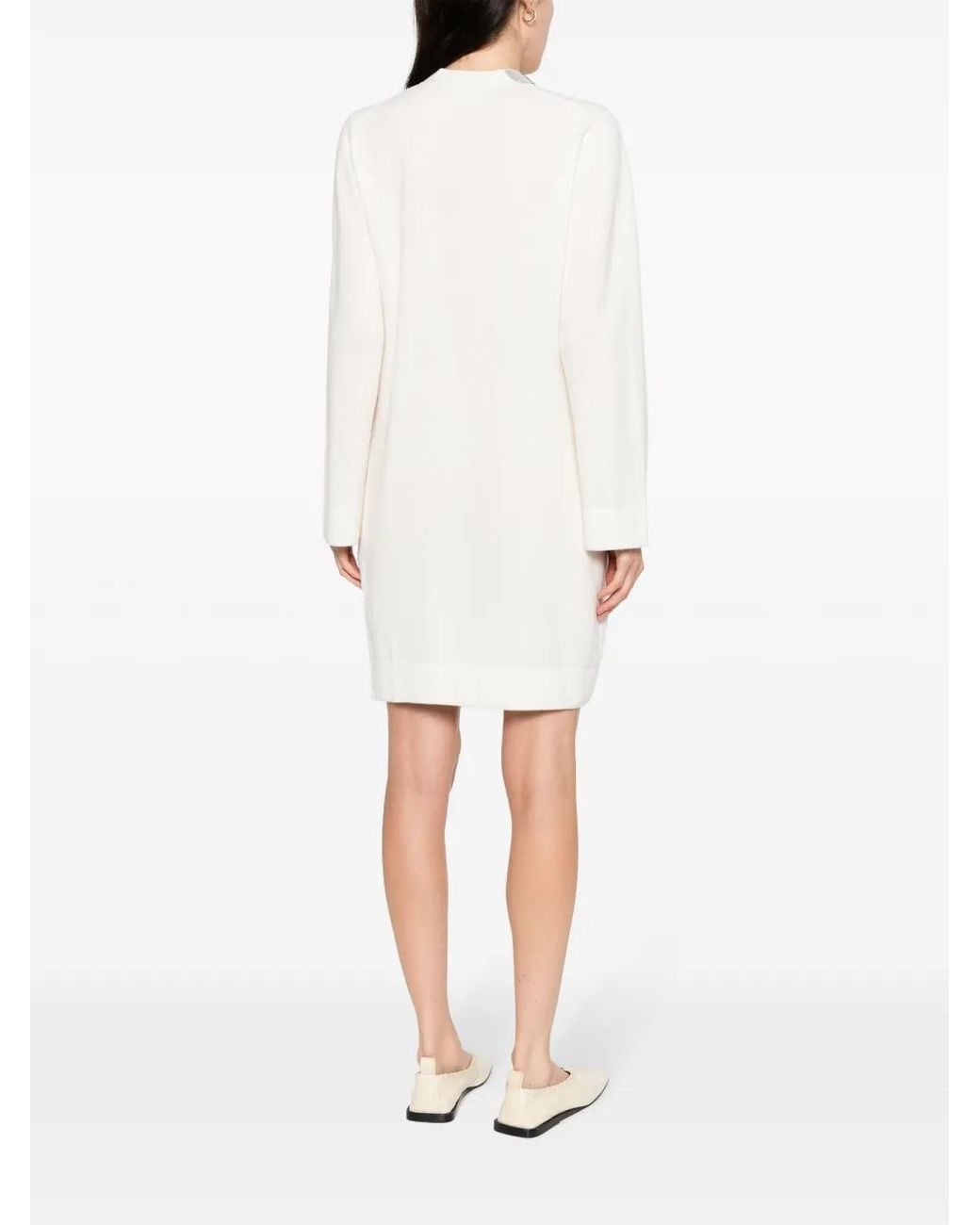 Fabiana Filippi White Ball-Chain Embellished Minidress