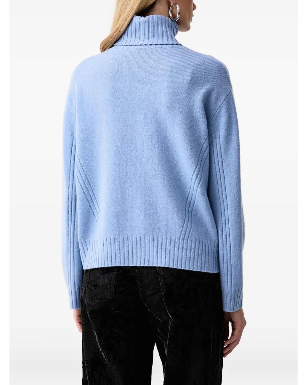 Liu Jo Blue Turtleneck Sweater