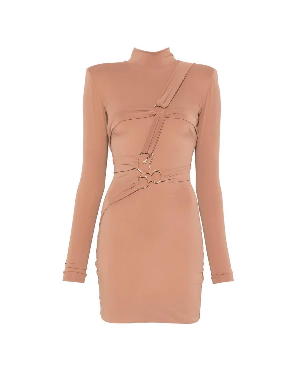 MITILIANE COUTURE White Draped Mini Dress