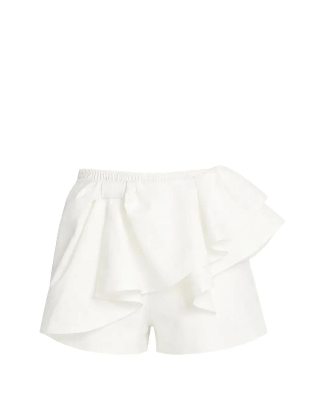 ShuShu/Tong White Ruffled Mini Skirt