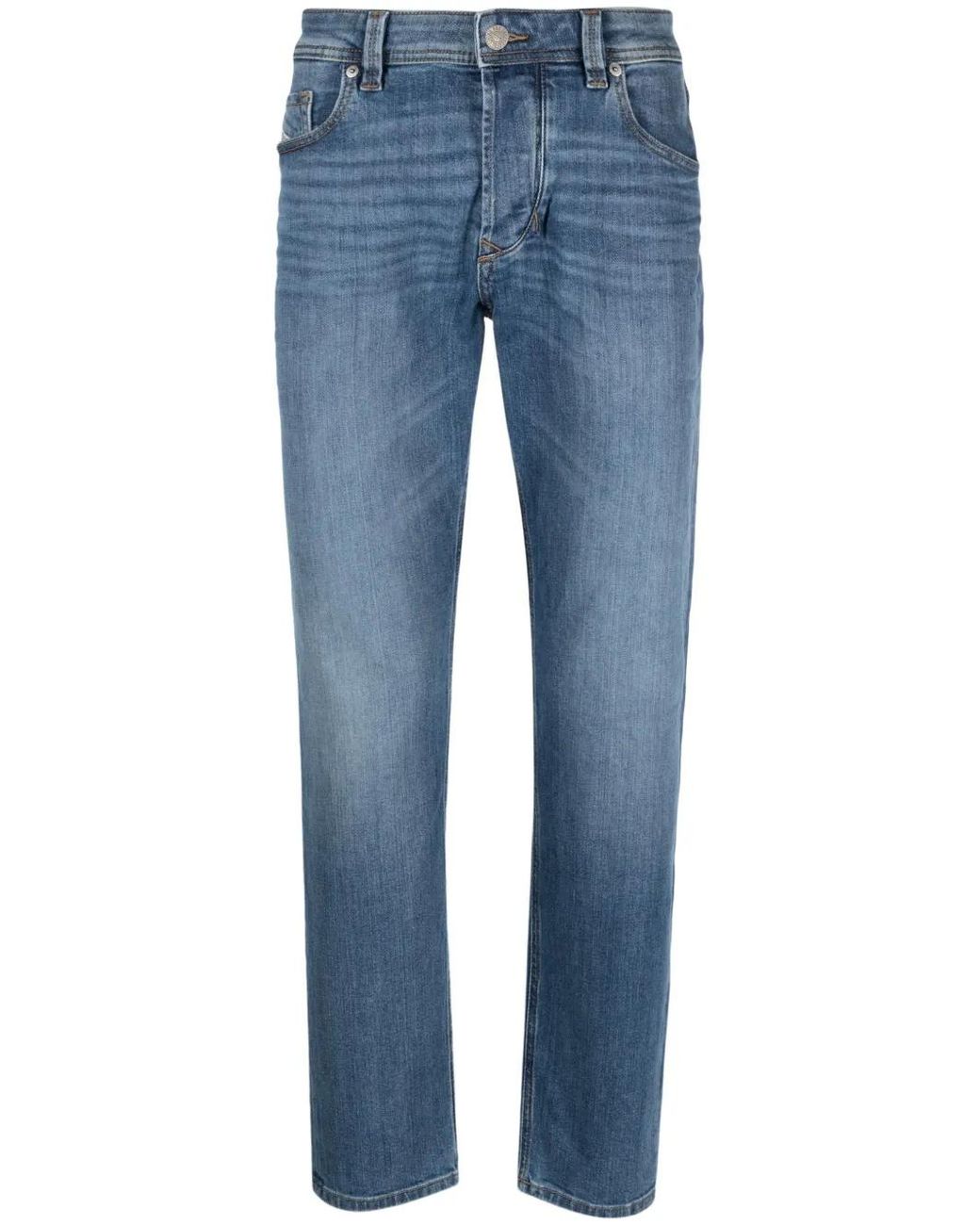 DIESEL Blue Larkee-Beex Tapered Jeans for men